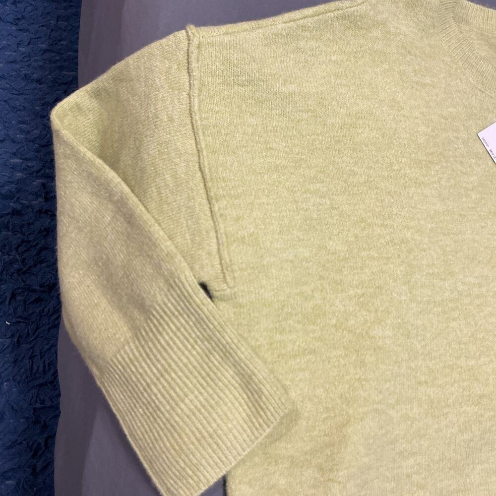 NWT Vince Camuto Green Knit Crew Neck Pullover Sweater Long Sleeve Large 3760 - Picture 8 of 10